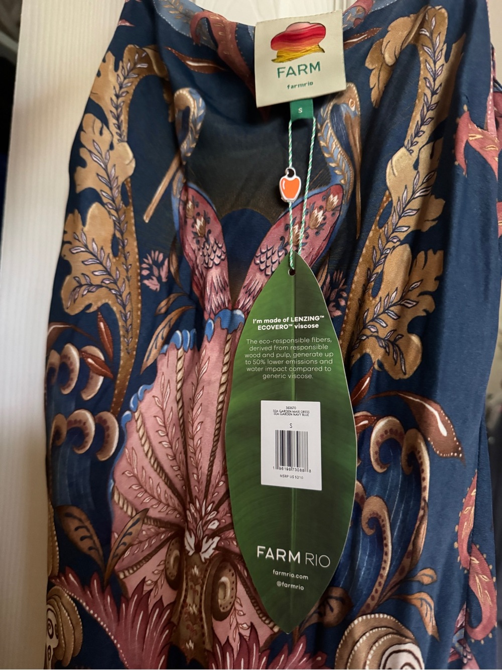 NWT Farm Rio Sea Garden Maxi Dress - Picture 4 of 5